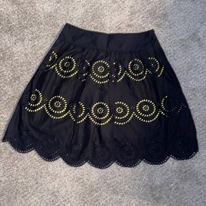 INC Black/Yellow Skirt